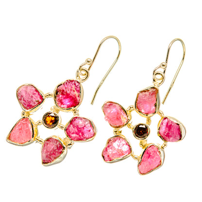 Pink Tourmaline Earrings handcrafted by Ana Silver Co - EARR418578