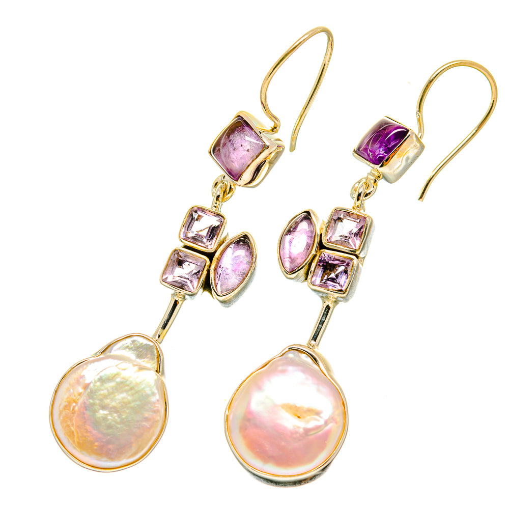 Mother Of Pearl Earrings handcrafted by Ana Silver Co - EARR418581
