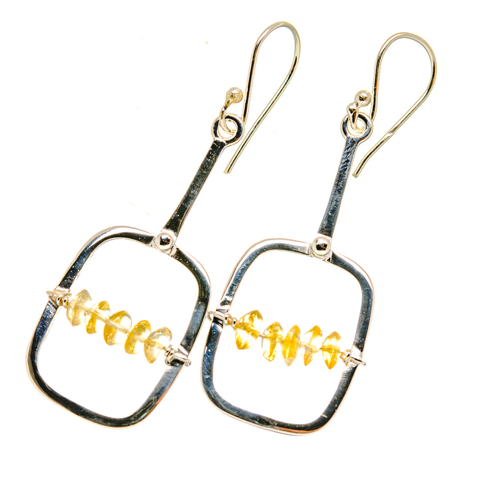 Citrine Earrings handcrafted by Ana Silver Co - EARR418586
