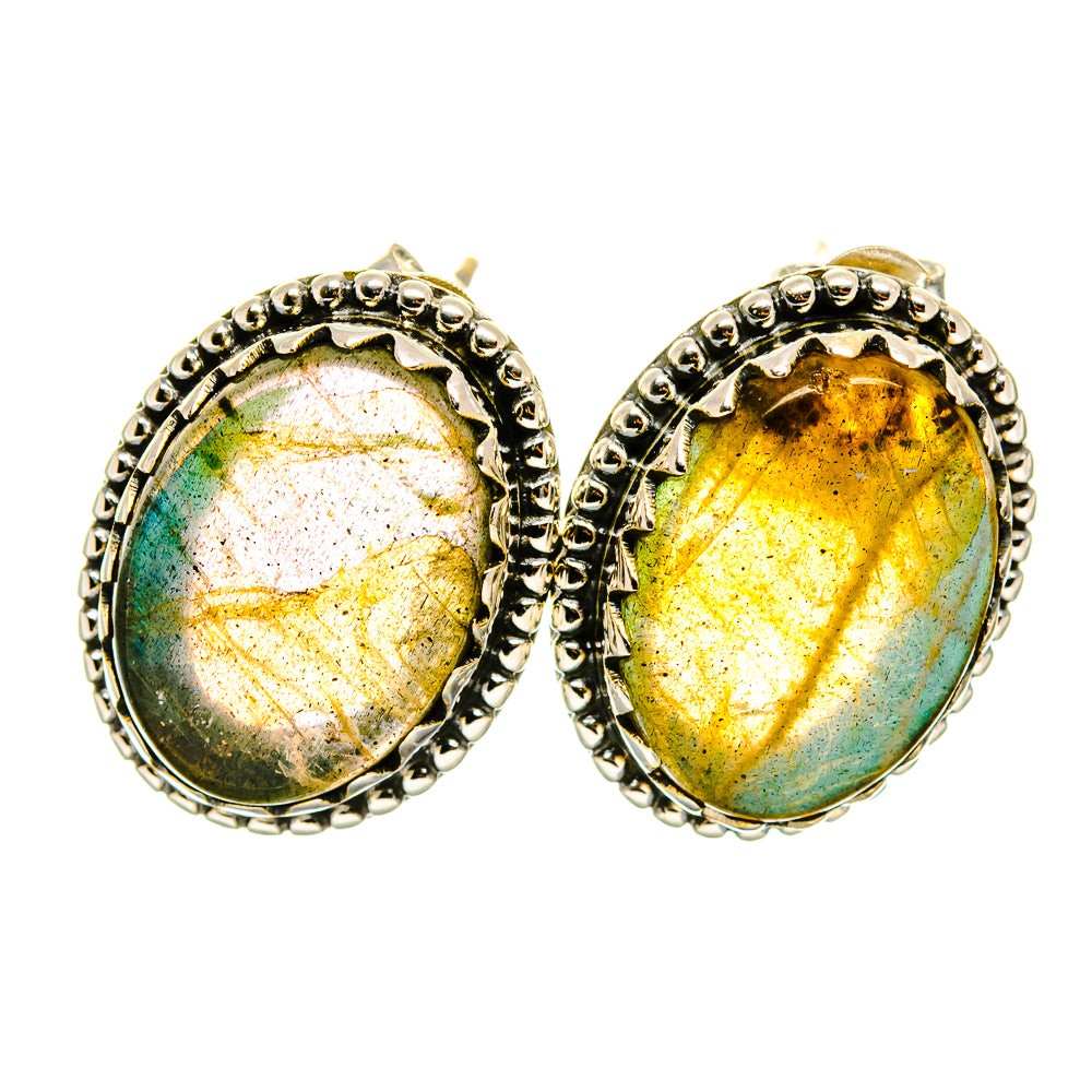 Labradorite Earrings handcrafted by Ana Silver Co - EARR418589