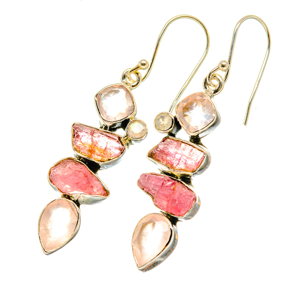 Pink Tourmaline Earrings handcrafted by Ana Silver Co - EARR418592