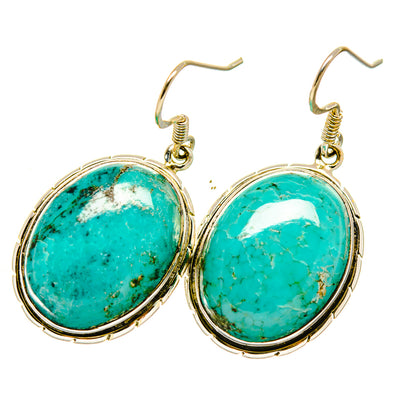 Chrysocolla Earrings handcrafted by Ana Silver Co - EARR418593