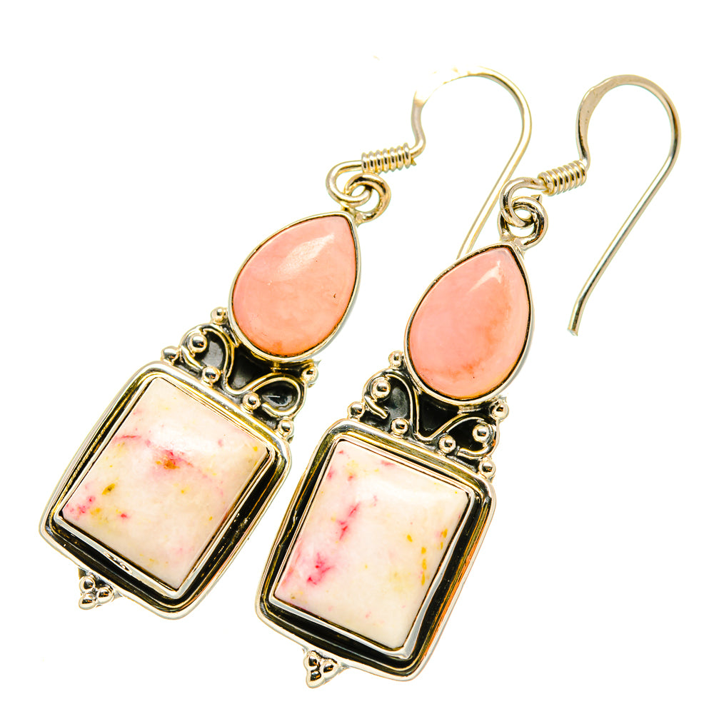 Thulite Earrings handcrafted by Ana Silver Co - EARR418595