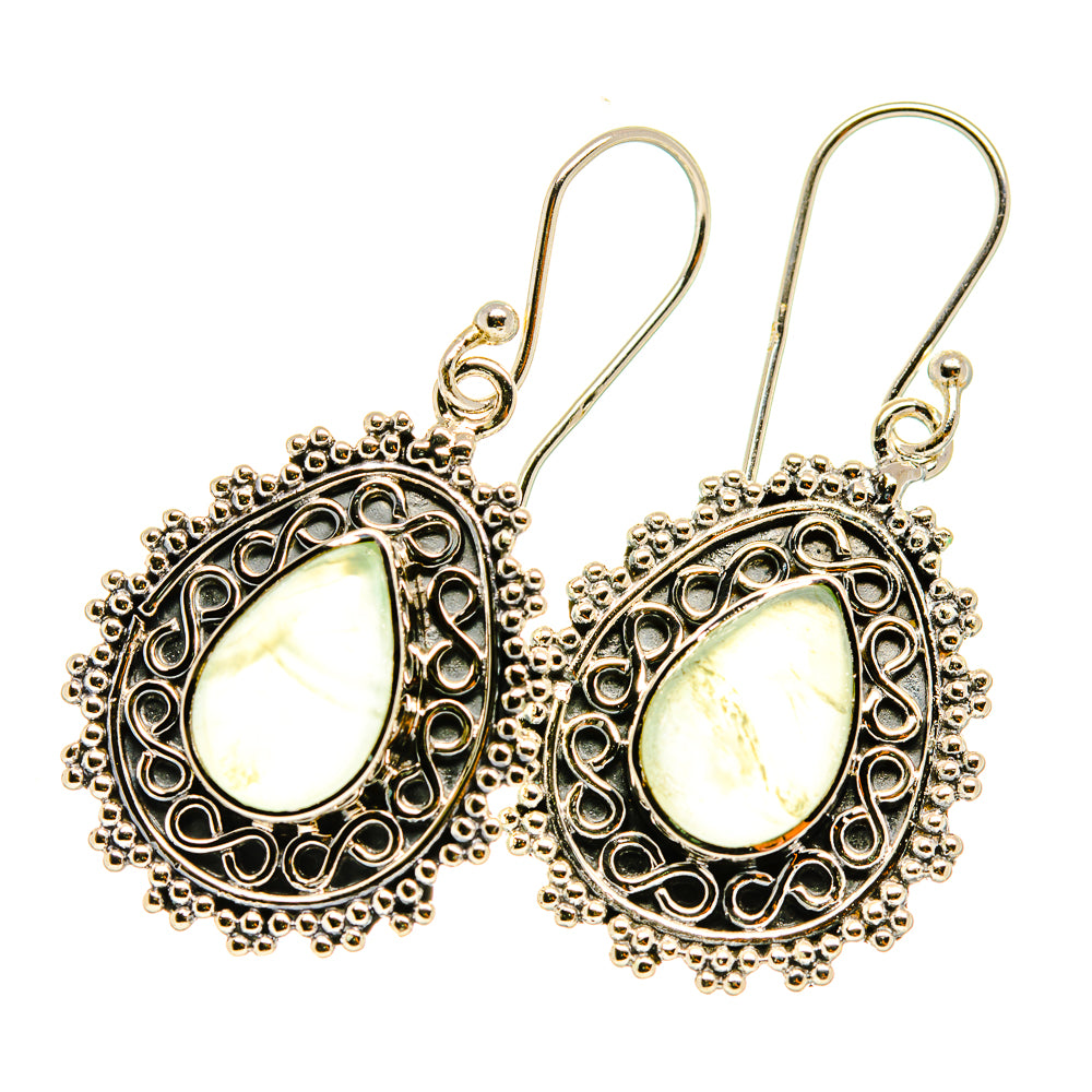 Rainbow Moonstone Earrings handcrafted by Ana Silver Co - EARR418596