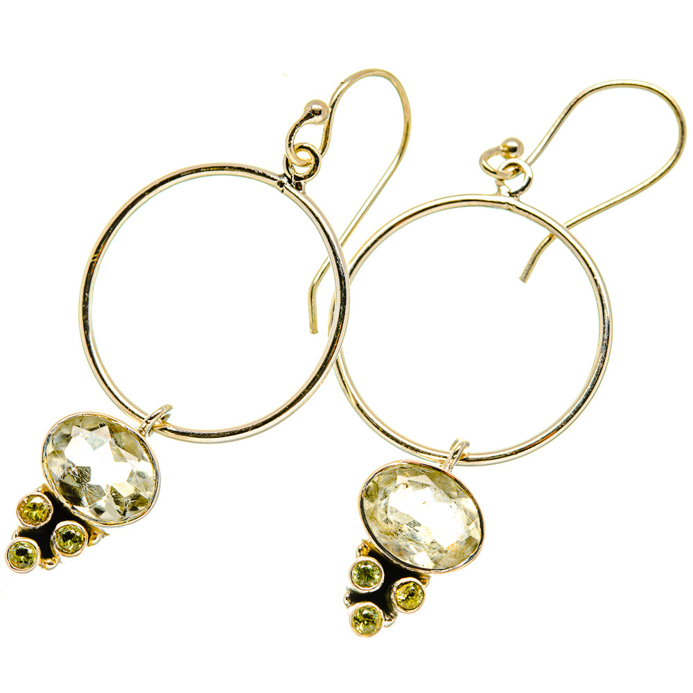 Green Amethyst Earrings handcrafted by Ana Silver Co - EARR418603