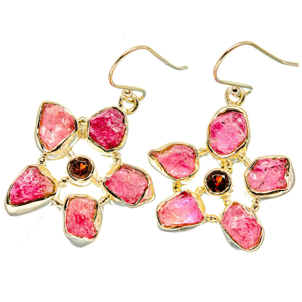 Pink Tourmaline Earrings handcrafted by Ana Silver Co - EARR418604