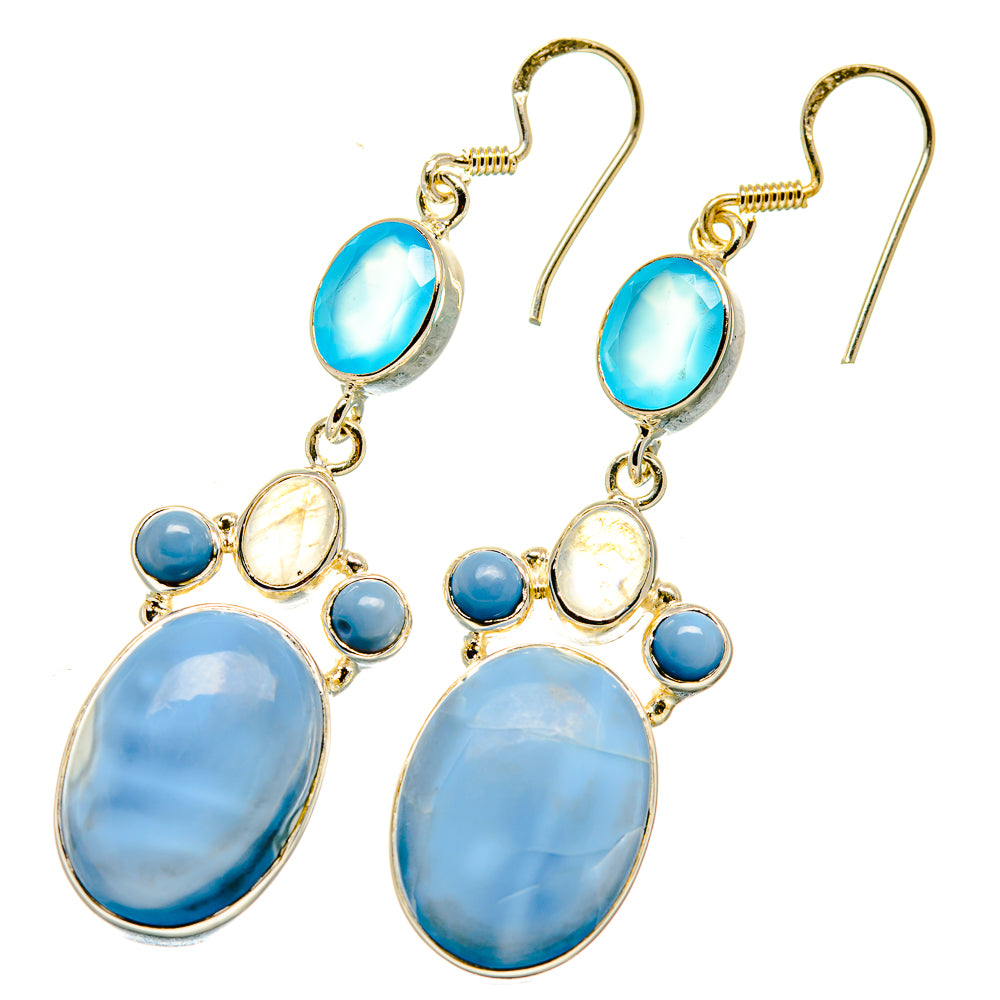 Owyhee Opal Earrings handcrafted by Ana Silver Co - EARR418609