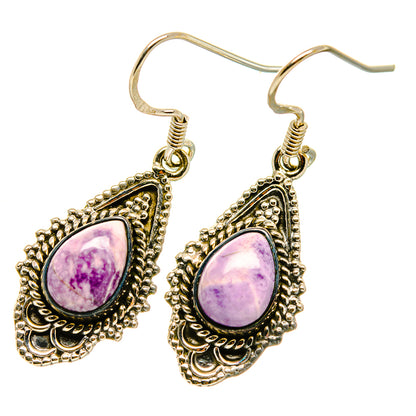 Charoite Earrings handcrafted by Ana Silver Co - EARR418612