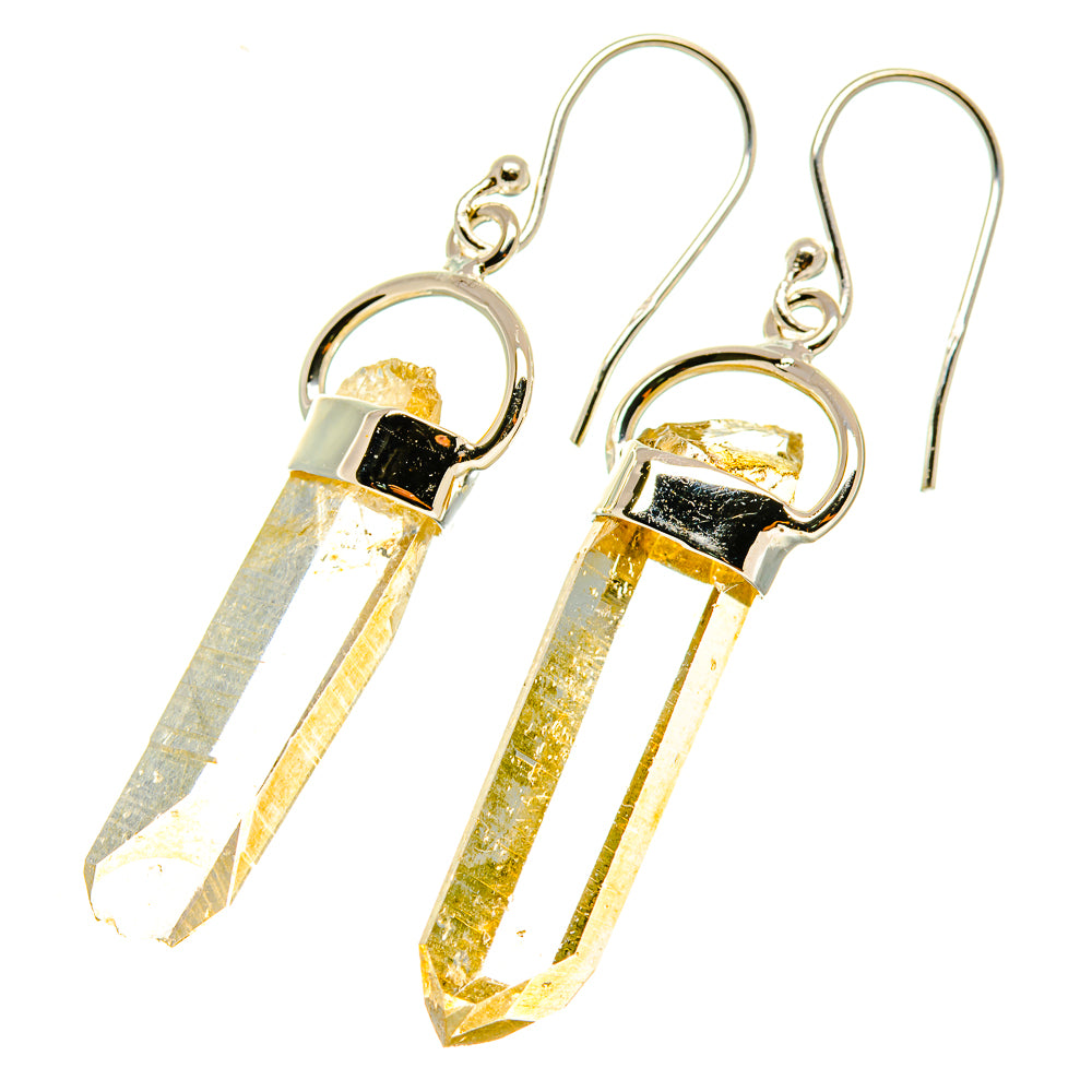 Citrine Earrings handcrafted by Ana Silver Co - EARR418615