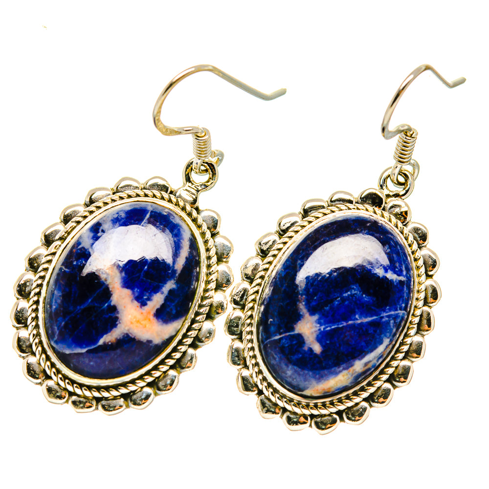 Sodalite Earrings handcrafted by Ana Silver Co - EARR418617