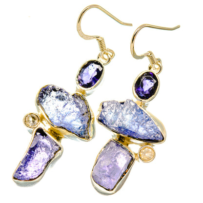 Tanzanite Earrings handcrafted by Ana Silver Co - EARR418620