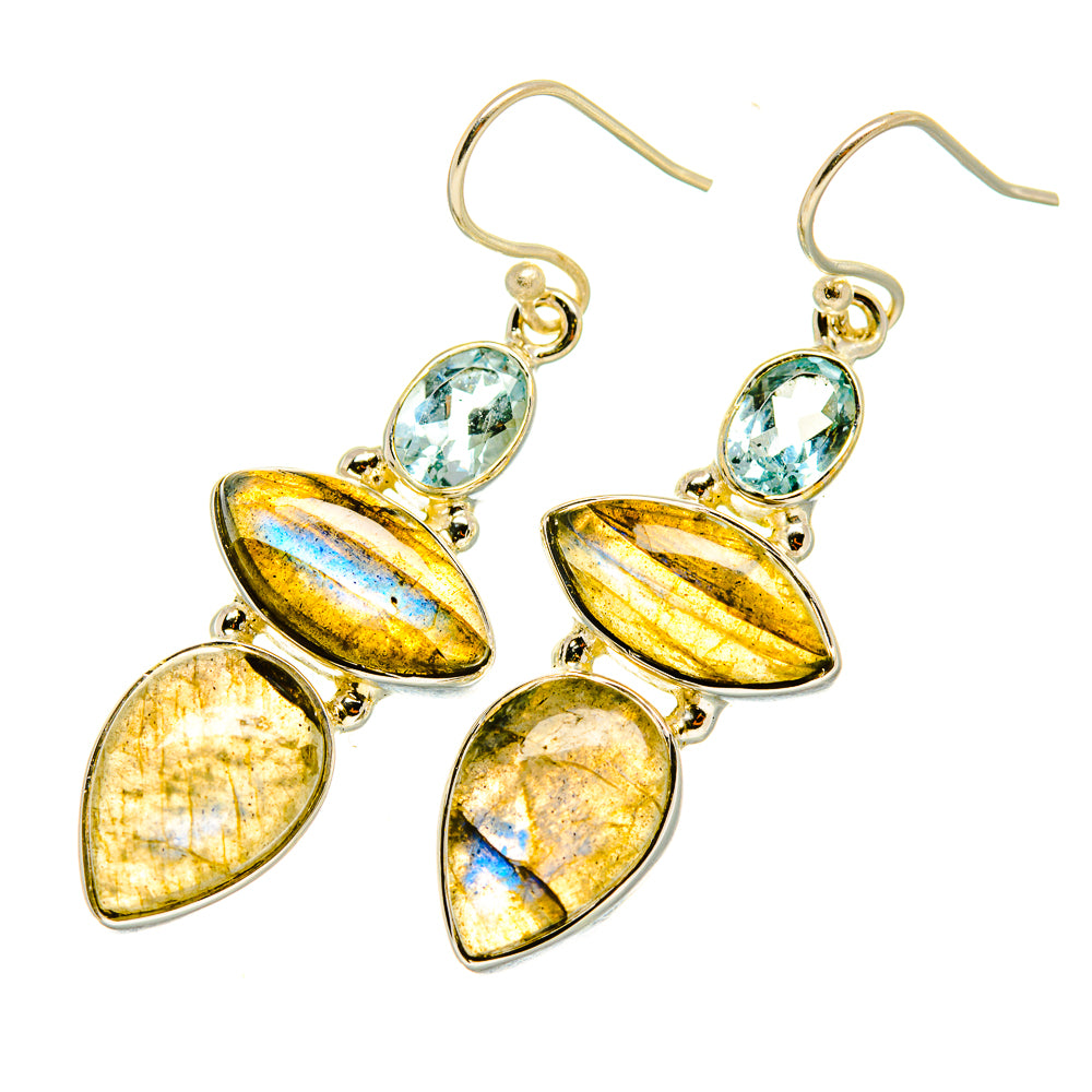 Labradorite Earrings handcrafted by Ana Silver Co - EARR418628