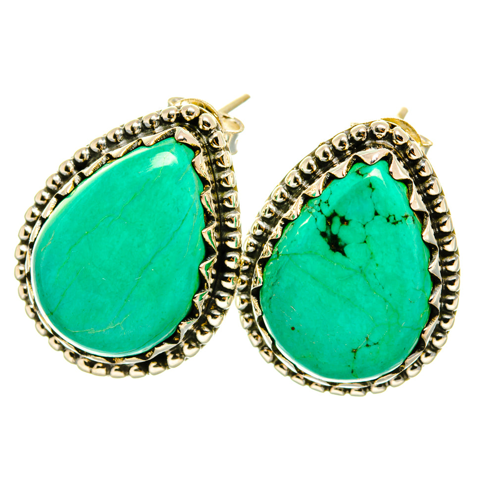 Arizona Turquoise Earrings handcrafted by Ana Silver Co - EARR418636