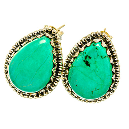 Arizona Turquoise Earrings handcrafted by Ana Silver Co - EARR418636