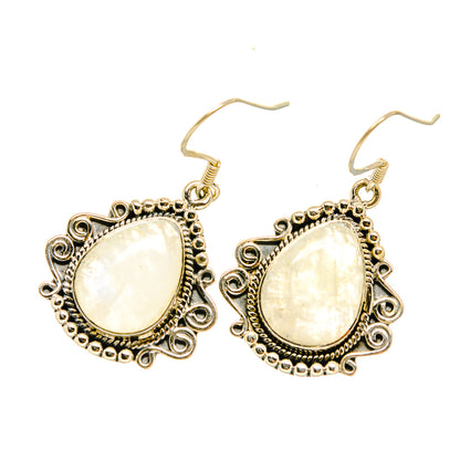 Rainbow Moonstone Earrings handcrafted by Ana Silver Co - EARR418645