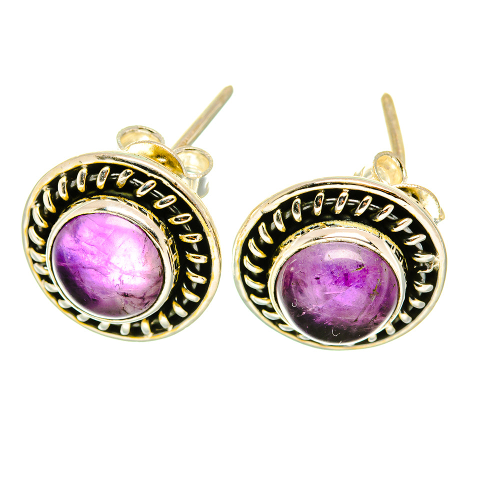 Amethyst Earrings handcrafted by Ana Silver Co - EARR418651