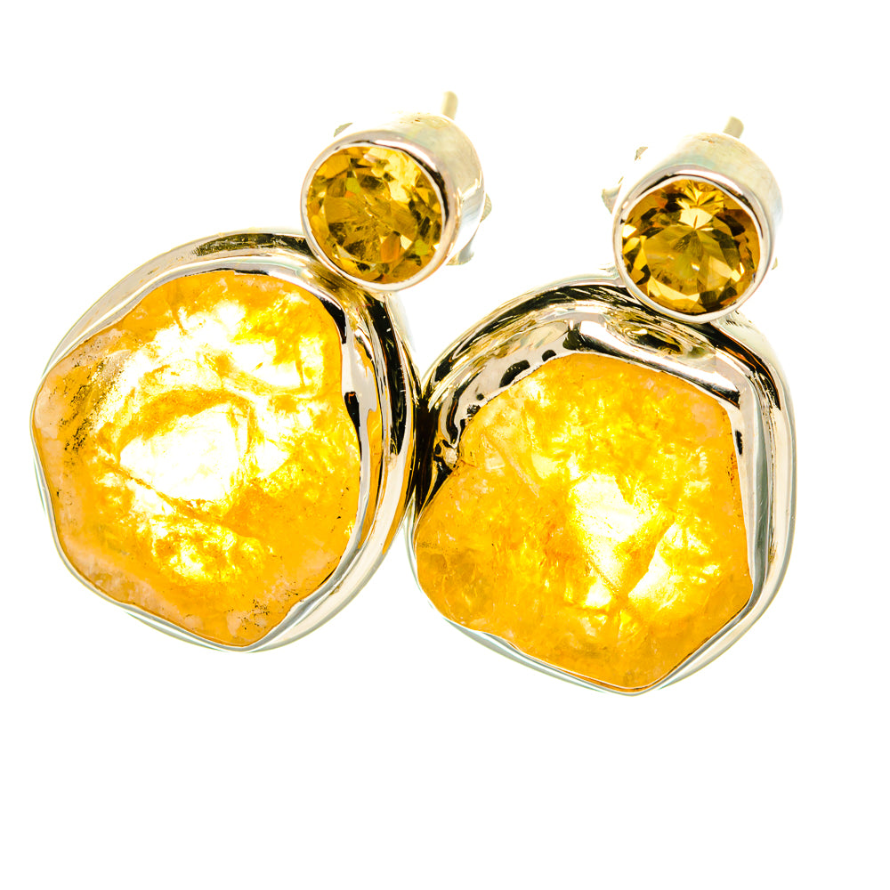 Citrine Earrings handcrafted by Ana Silver Co - EARR418657