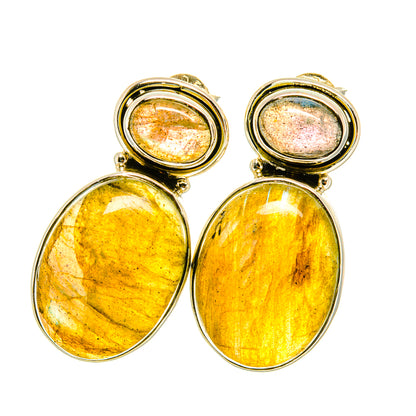 Labradorite Earrings handcrafted by Ana Silver Co - EARR418658