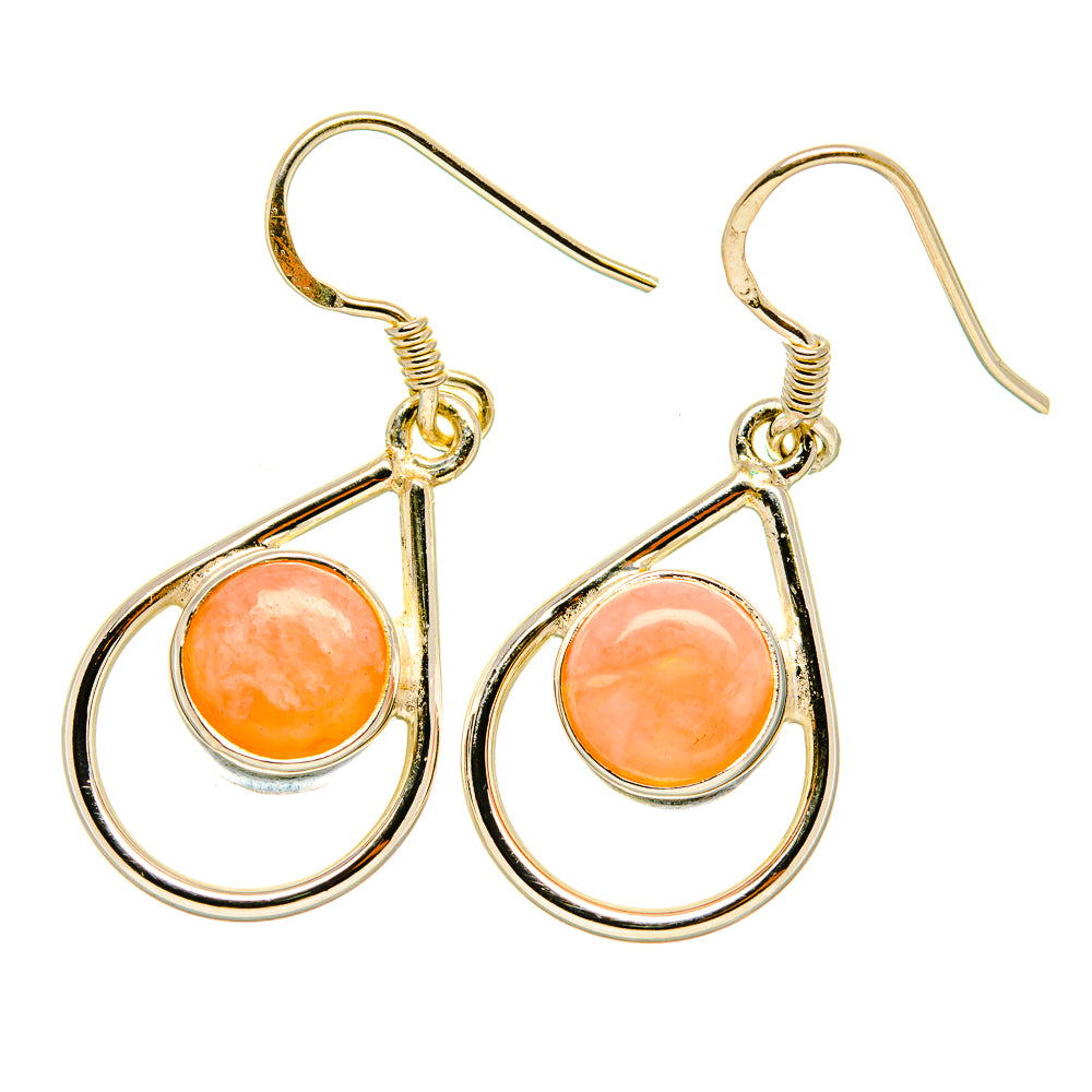 Pink Opal Earrings handcrafted by Ana Silver Co - EARR418660