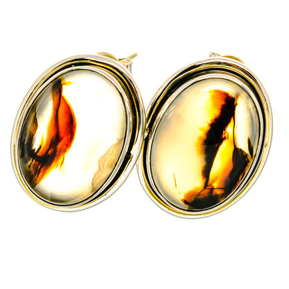 Montana Agate Earrings handcrafted by Ana Silver Co - EARR418666