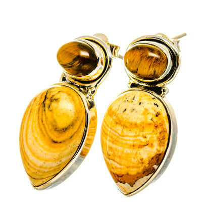 Picture Jasper Earrings handcrafted by Ana Silver Co - EARR418682