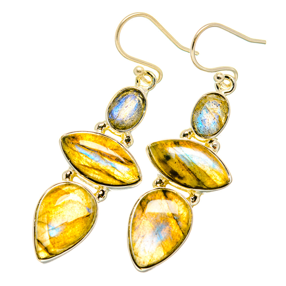Labradorite Earrings handcrafted by Ana Silver Co - EARR418687