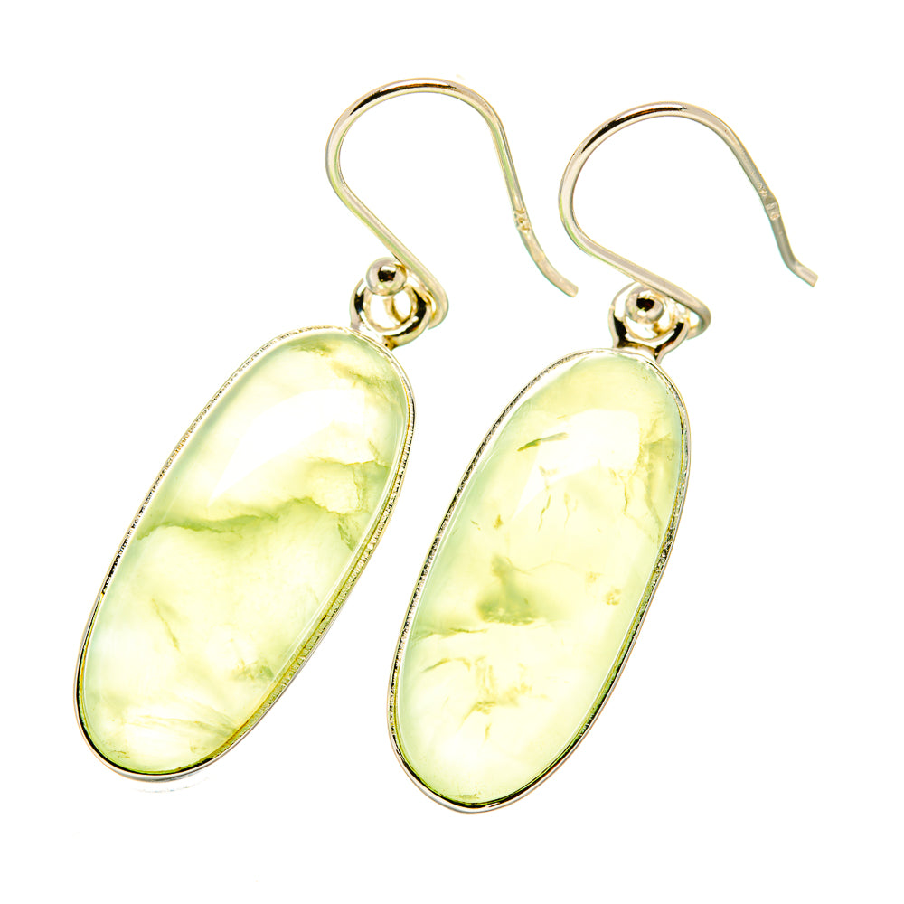 Prehnite Earrings handcrafted by Ana Silver Co - EARR418690