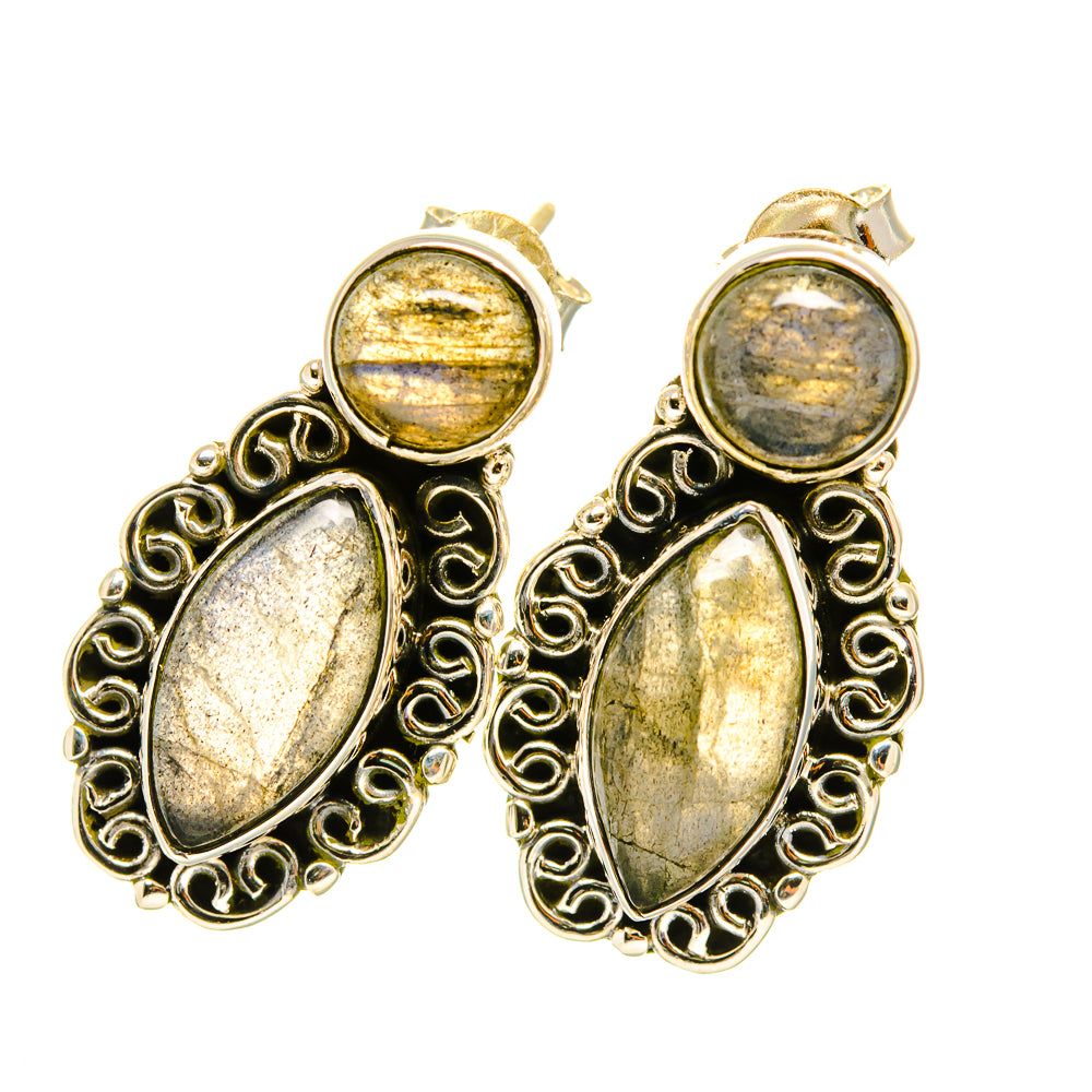 Labradorite Earrings handcrafted by Ana Silver Co - EARR418691