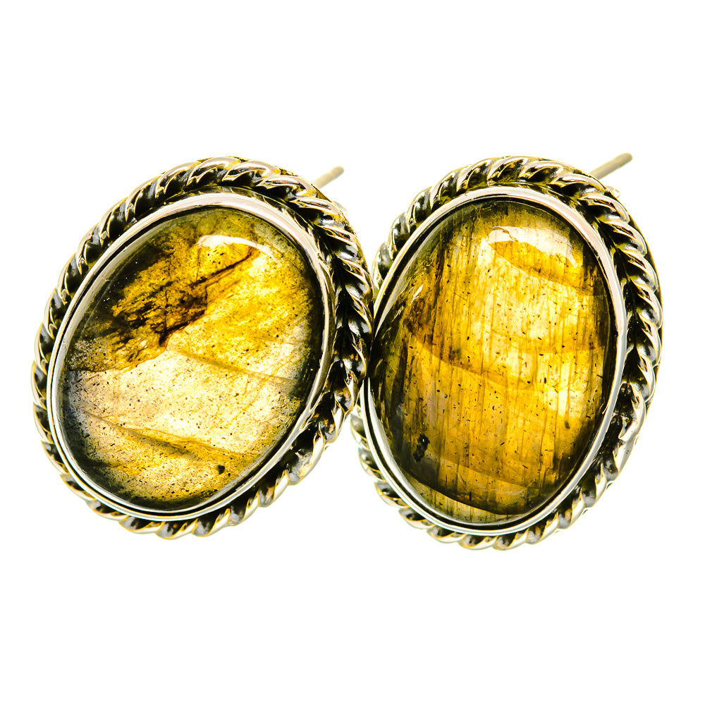 Labradorite Earrings handcrafted by Ana Silver Co - EARR418697