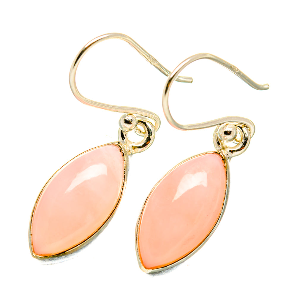 Pink Opal Earrings handcrafted by Ana Silver Co - EARR418718