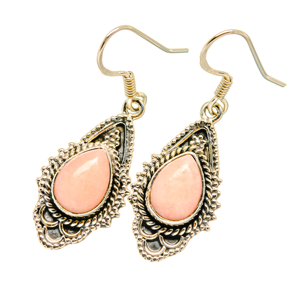 Pink Opal Earrings handcrafted by Ana Silver Co - EARR418745