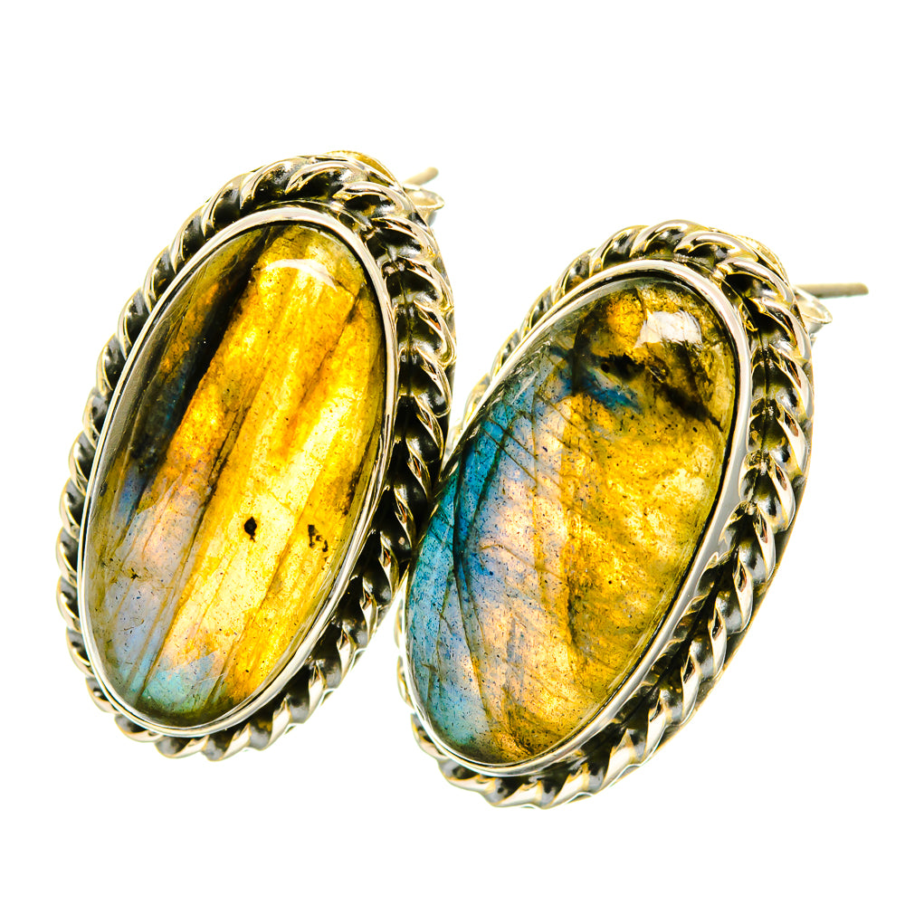 Labradorite Earrings handcrafted by Ana Silver Co - EARR418778