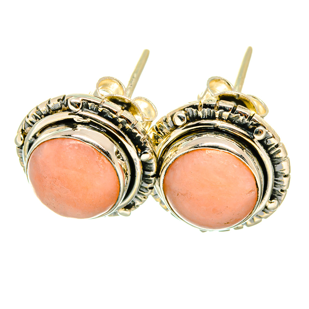 Pink Opal Earrings handcrafted by Ana Silver Co - EARR418779