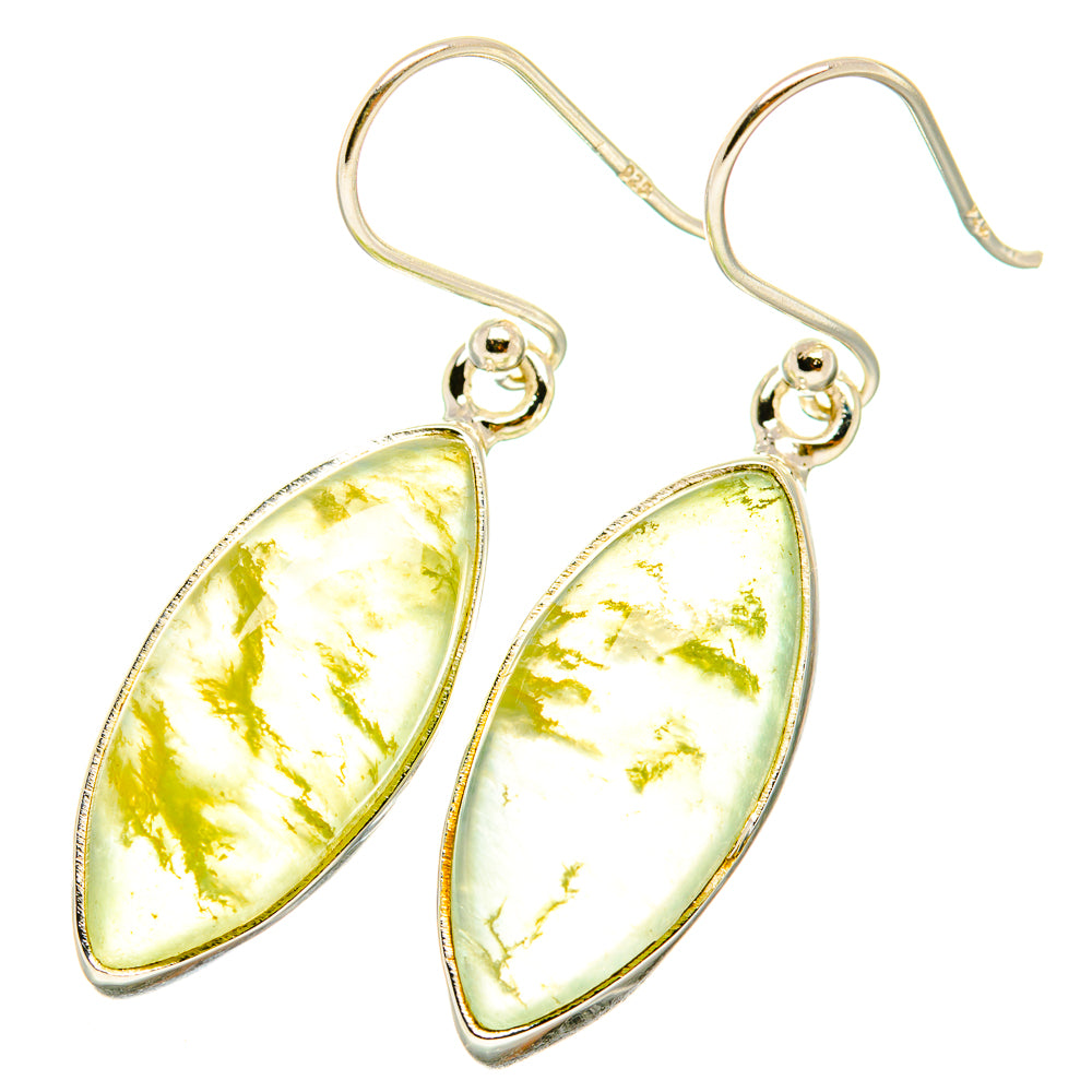 Prehnite Earrings handcrafted by Ana Silver Co - EARR418790