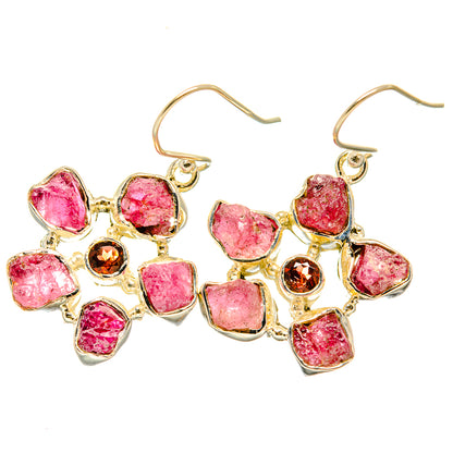 Pink Tourmaline Earrings handcrafted by Ana Silver Co - EARR418791