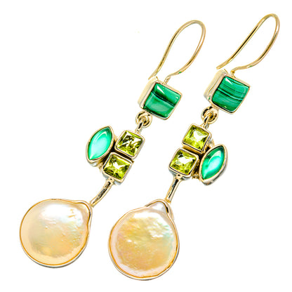 Mother Of Pearl Earrings handcrafted by Ana Silver Co - EARR418798