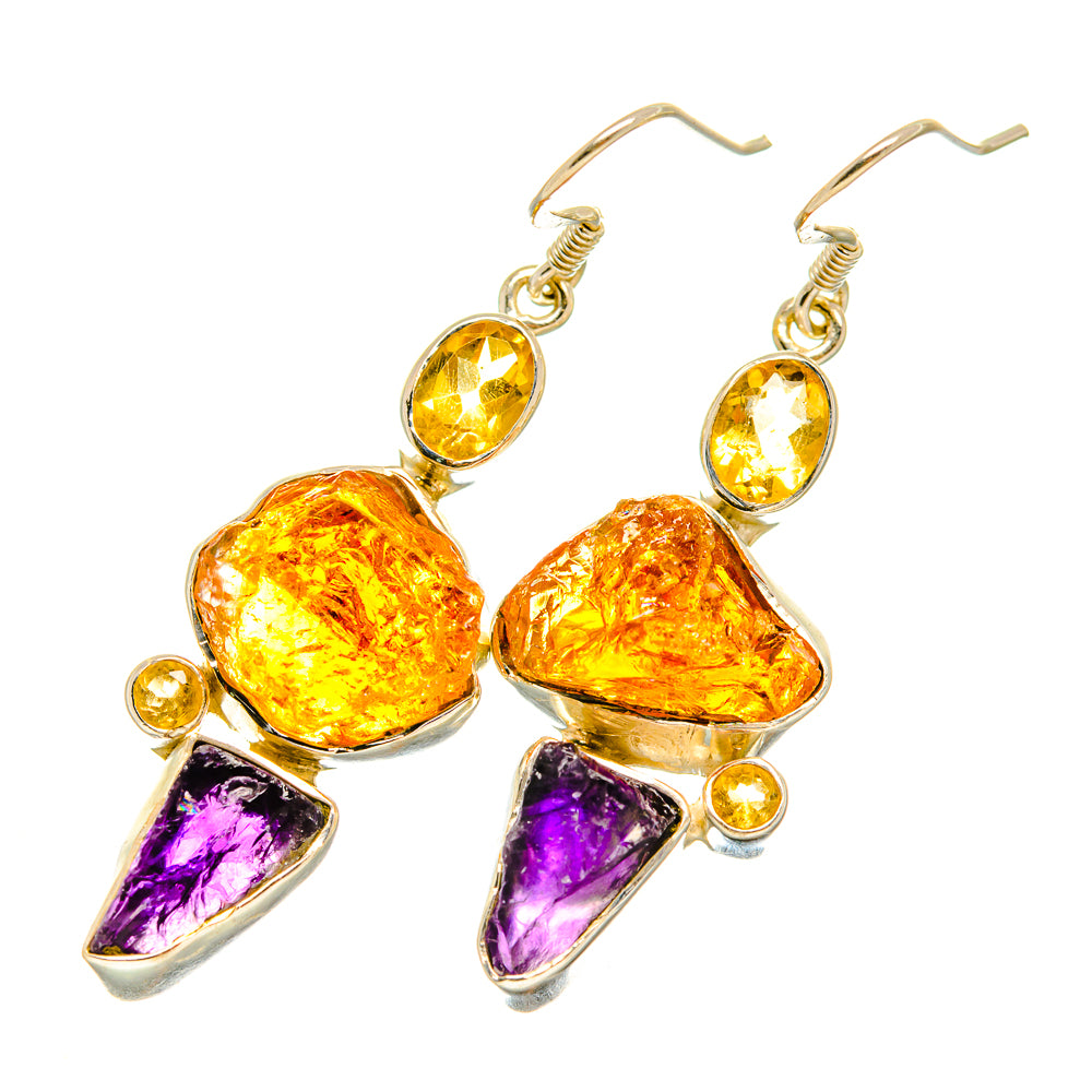 Citrine Earrings handcrafted by Ana Silver Co - EARR418804