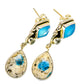 K2 Blue Azurite Earrings handcrafted by Ana Silver Co - EARR418818