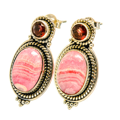 Rhodochrosite Earrings handcrafted by Ana Silver Co - EARR418822