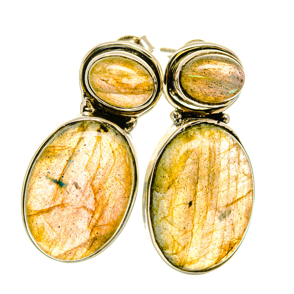 Labradorite Earrings handcrafted by Ana Silver Co - EARR418825