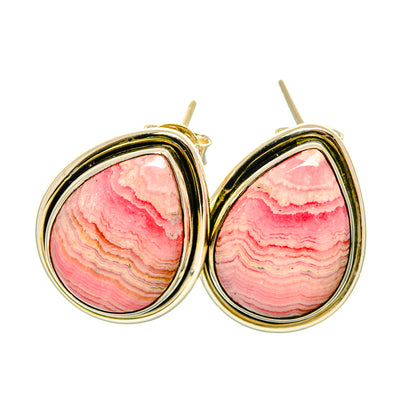 Rhodochrosite Earrings handcrafted by Ana Silver Co - EARR418830