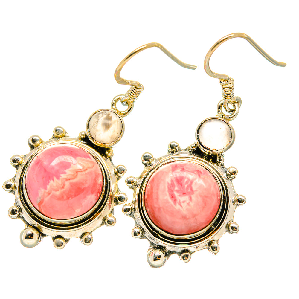 Rhodochrosite Earrings handcrafted by Ana Silver Co - EARR418836