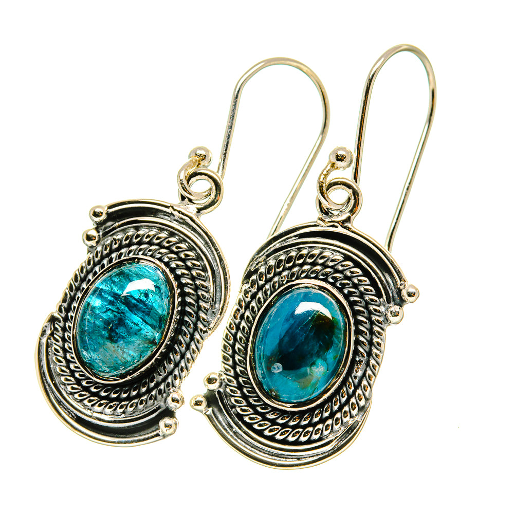Shattuckite Earrings handcrafted by Ana Silver Co - EARR418846