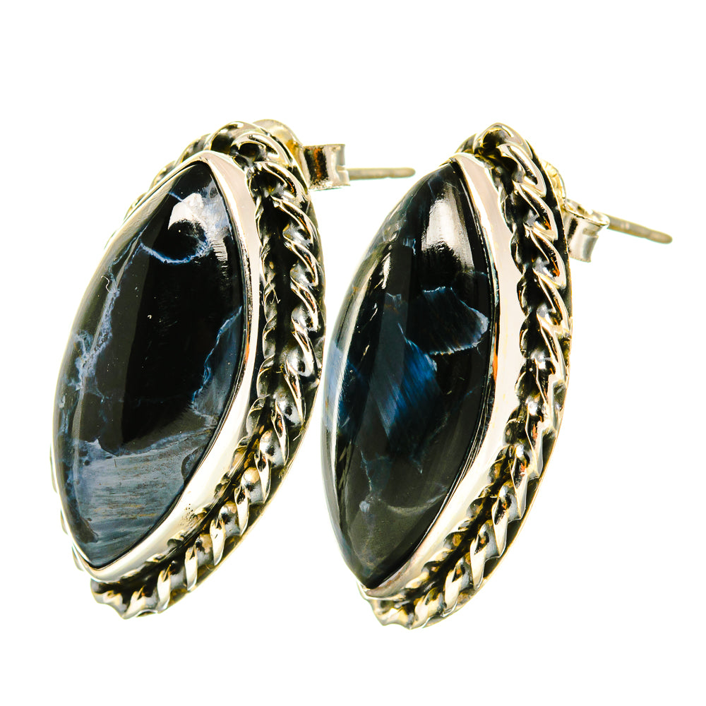 Pietersite Earrings handcrafted by Ana Silver Co - EARR418848