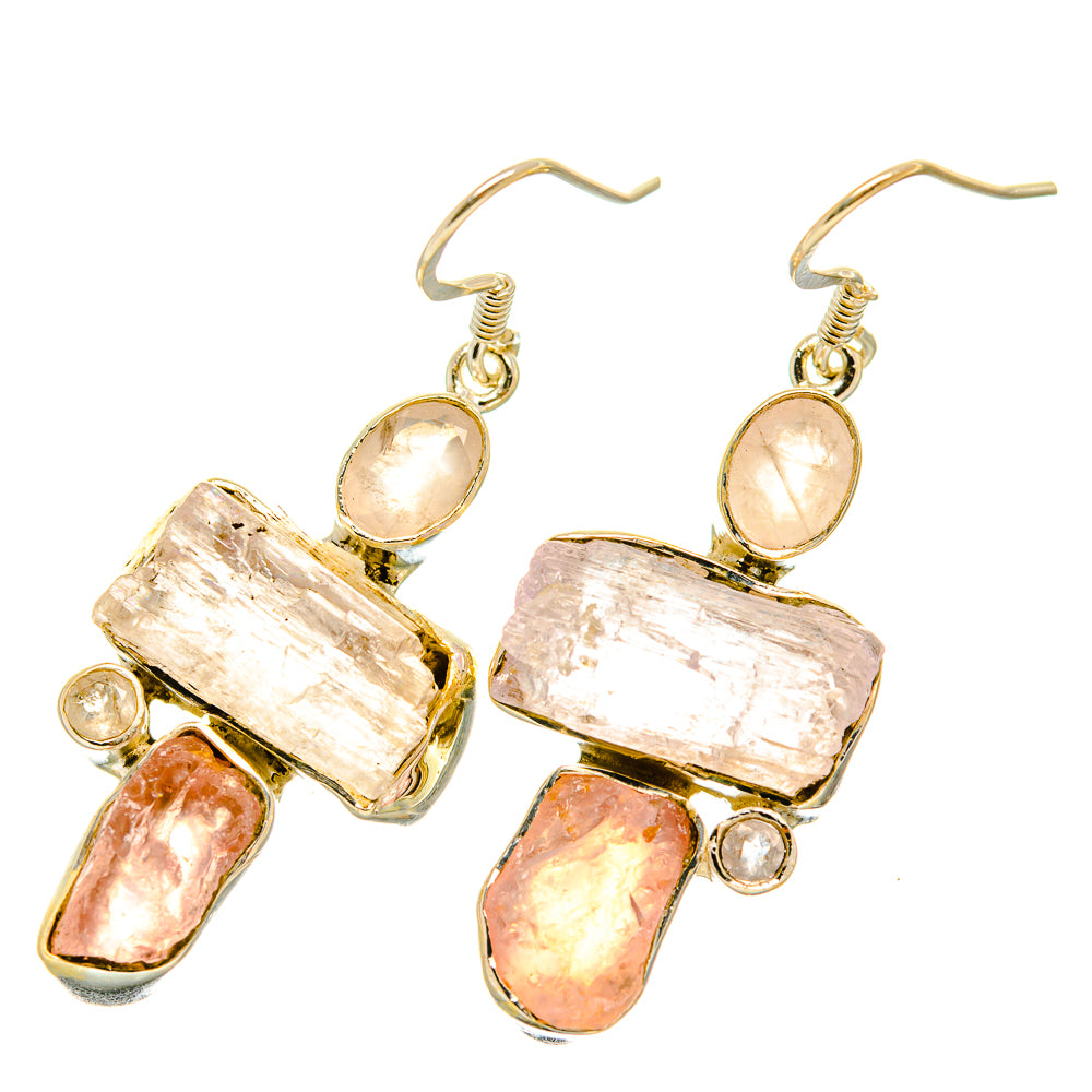 Rose Quartz Earrings handcrafted by Ana Silver Co - EARR418857