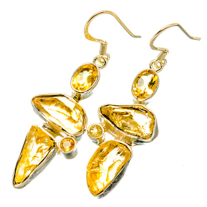 Citrine Earrings handcrafted by Ana Silver Co - EARR418863