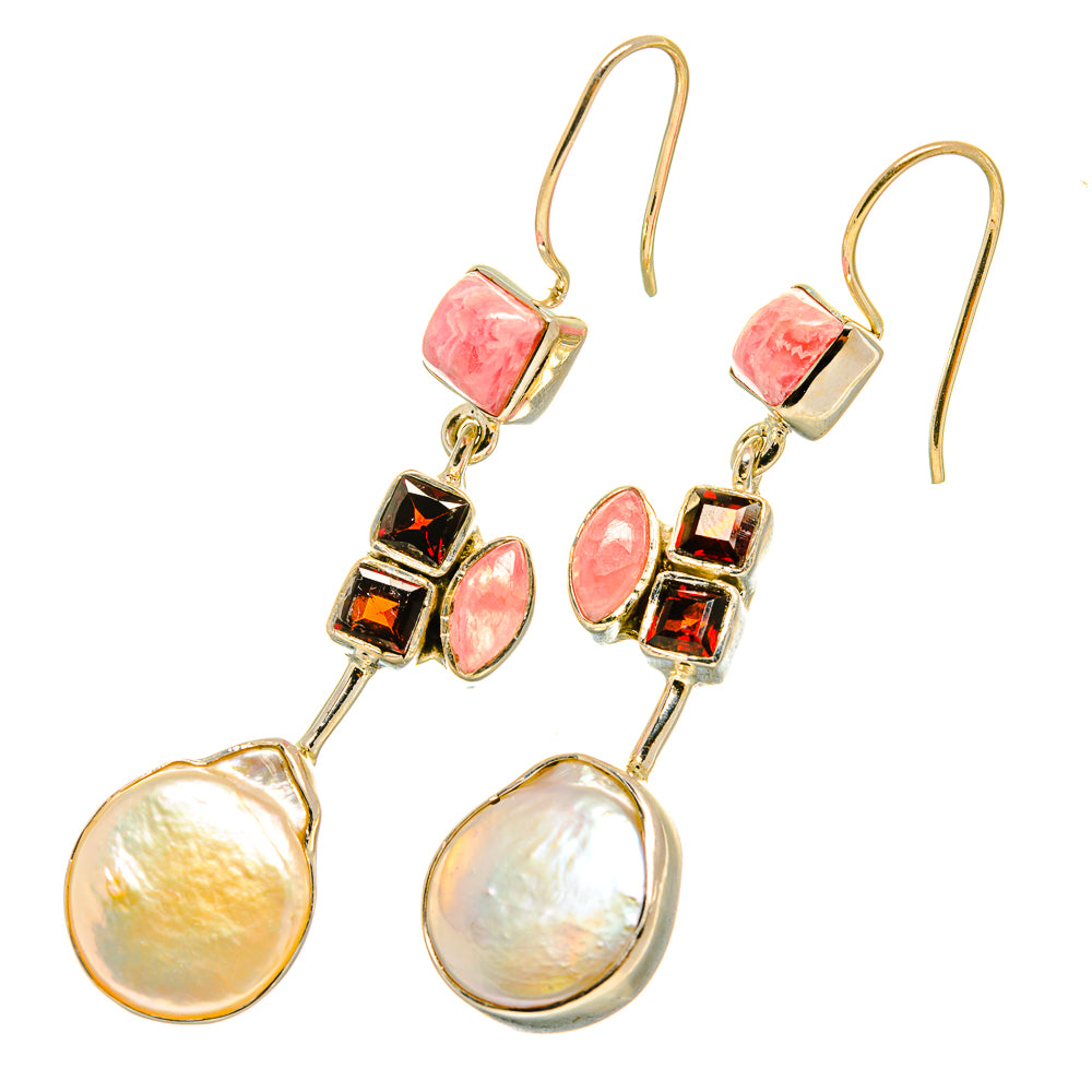 Mother Of Pearl Earrings handcrafted by Ana Silver Co - EARR418873