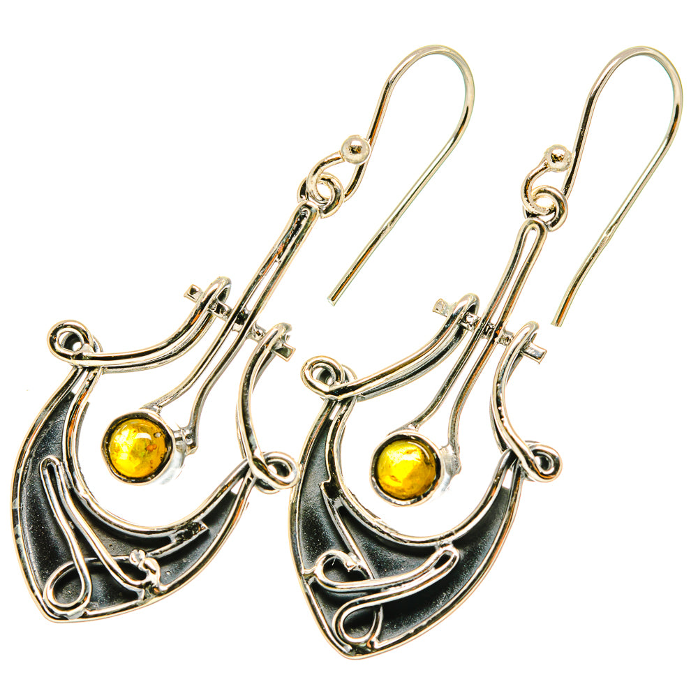 Citrine Earrings handcrafted by Ana Silver Co - EARR418880