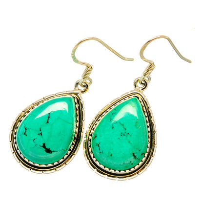 Arizona Turquoise Earrings handcrafted by Ana Silver Co - EARR418913