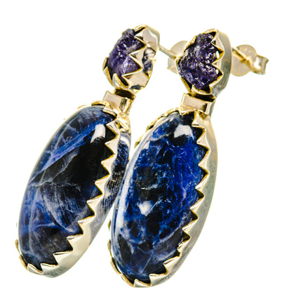 Sodalite Earrings handcrafted by Ana Silver Co - EARR418920